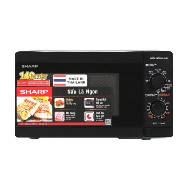 Lò vi sóng Sharp 21 Lít R-G211TV-BK