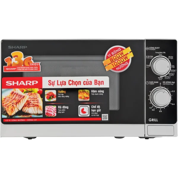 lo-vi-song-sharp-20l-r-g222vn-01 Lò vi sóng Sharp 20 Lít R-G222VN-S